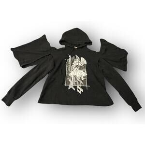Preen by Thornton Bregazzi Hoodie Black Anime Angel Extra Sleeves Rare Unique
